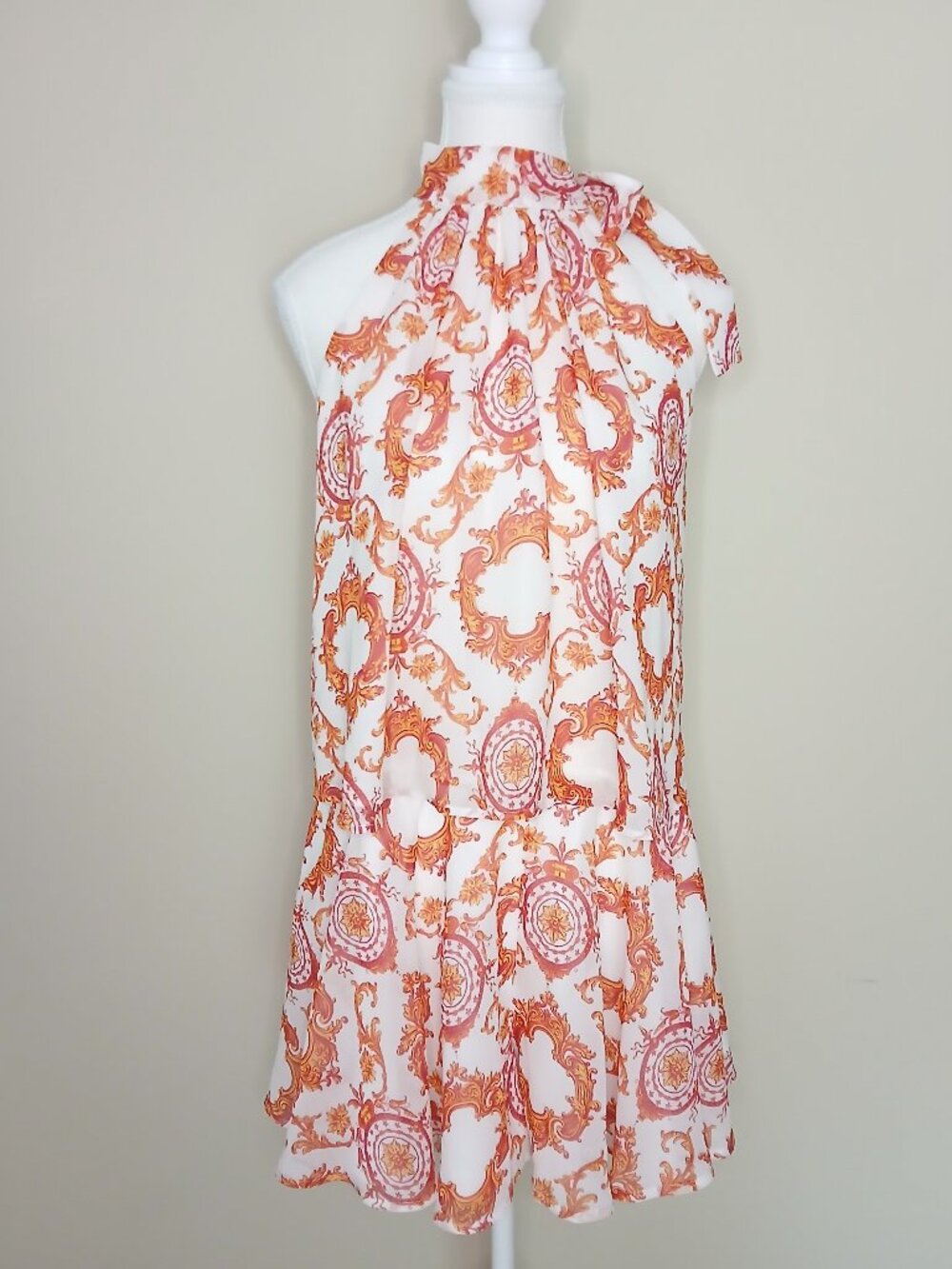 Marciano 2 Piece Matching Short Set Mediterranean Baroque Print Top XS Bottom S